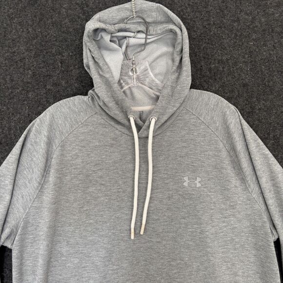 Under Armour Expanse Hoodie Men's Extra Large Gray Pullover Shirt Hooded 1382181 - Picture 2 of 9